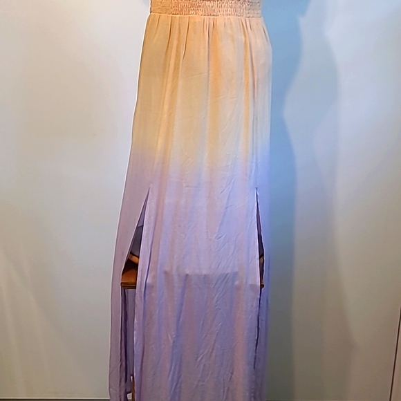 Tobi Kallie Multi Smocked Ombre Maxi Dress NWT - Picture 6 of 11